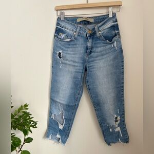 Distressed capri’s Y2K